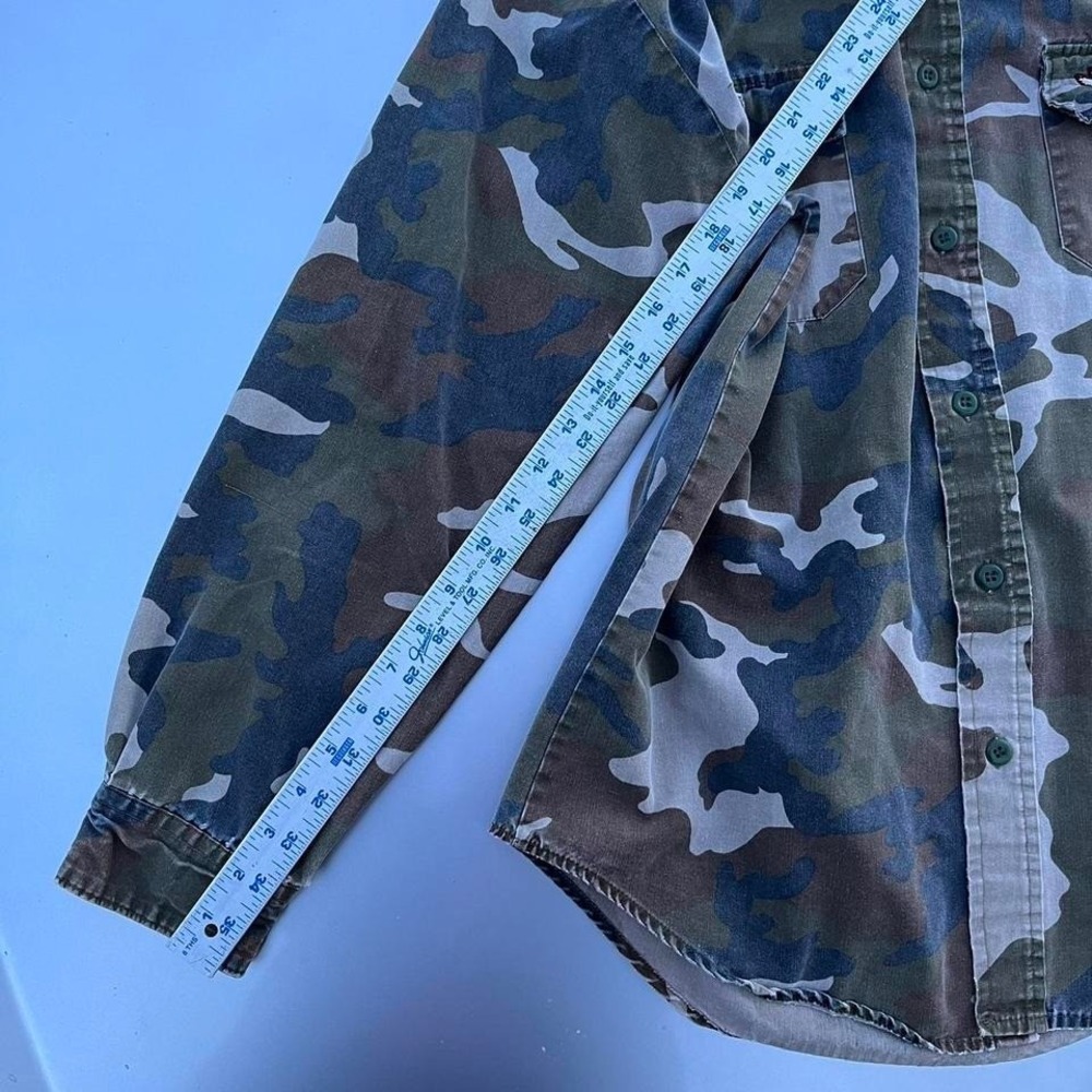 Vintage embroidered camouflage duck hunting button up shirt - Picture 5 of 7